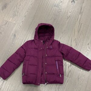 Kids Purple Puffer Jacket